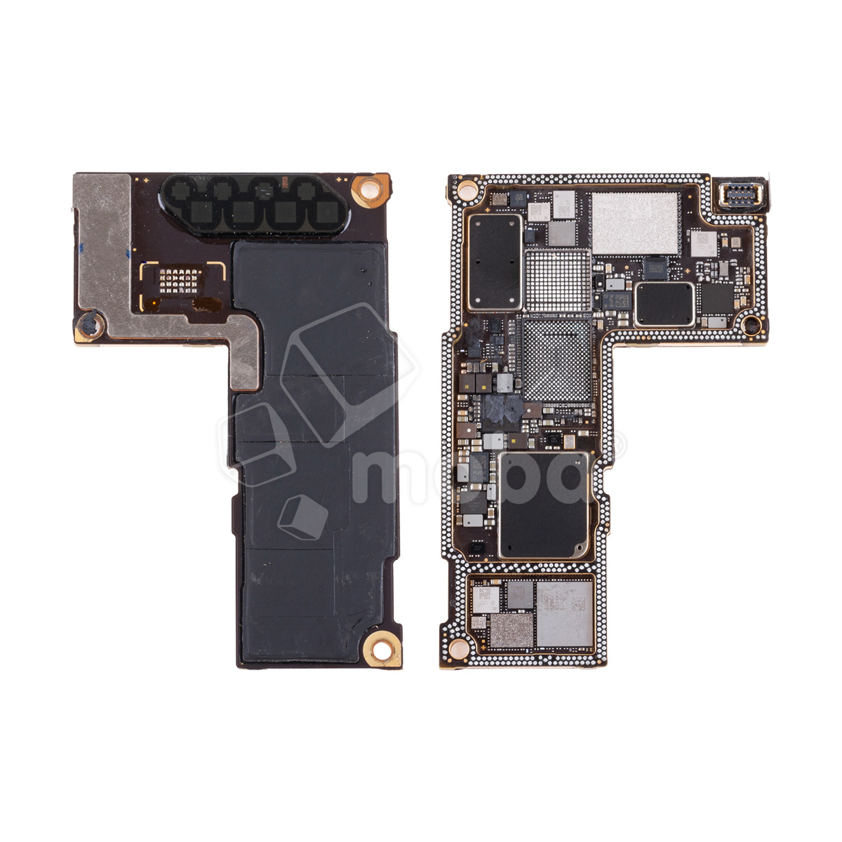 Материнская плата для iPhone 12 Pro Max (A2411) Sim+E-Sim без микросхем (Нижняя часть)