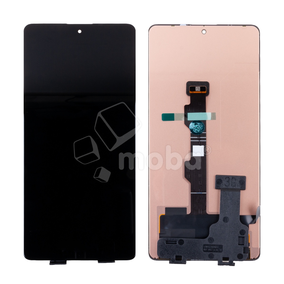 Дисплей для Xiaomi Redmi Note 13 Pro 4G/Poco M6 Pro 4G (23117RA68G/2312FPCA6G) в сборе с тачскрином Черный - (OLED) (Full HD, 450 Кд/м²)