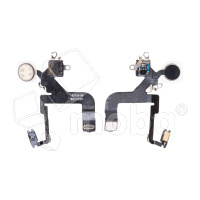 Шлейф для iPhone 12 Pro (A2407) на вспышку/микрофон - Премиум