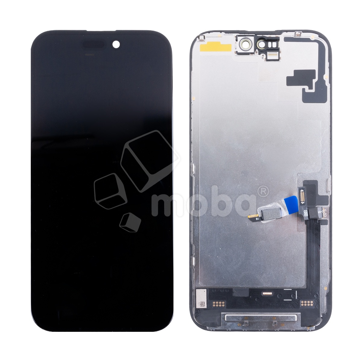 Дисплей для iPhone 16 (A3287) в сборе с тачскрином Черный - (Soft OLED, Full HD COP, 850 Кд/м²) (площадка под IC)