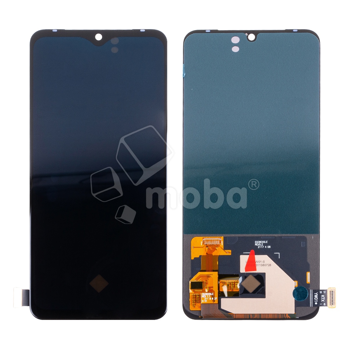Дисплей для Vivo V25/V25e/V21 (V2202/V2201) в сборе с тачскрином Черный - (OLED) (Full HD, 450 Кд/м²)