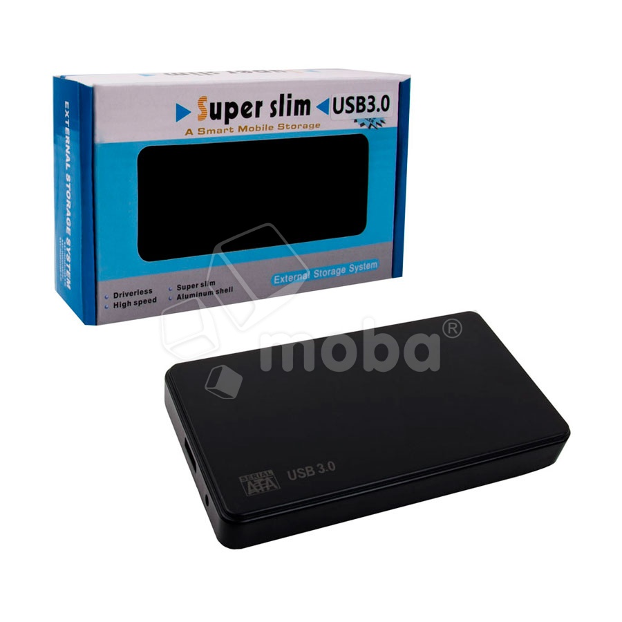 Внешний корпус для жесткого диска DM-2508 (SATA 2.5", USB 3.0, пластик) Черный
