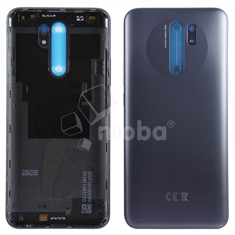 Задняя крышка для Xiaomi Redmi 9/9 Prime (M2204J19AG) Серый