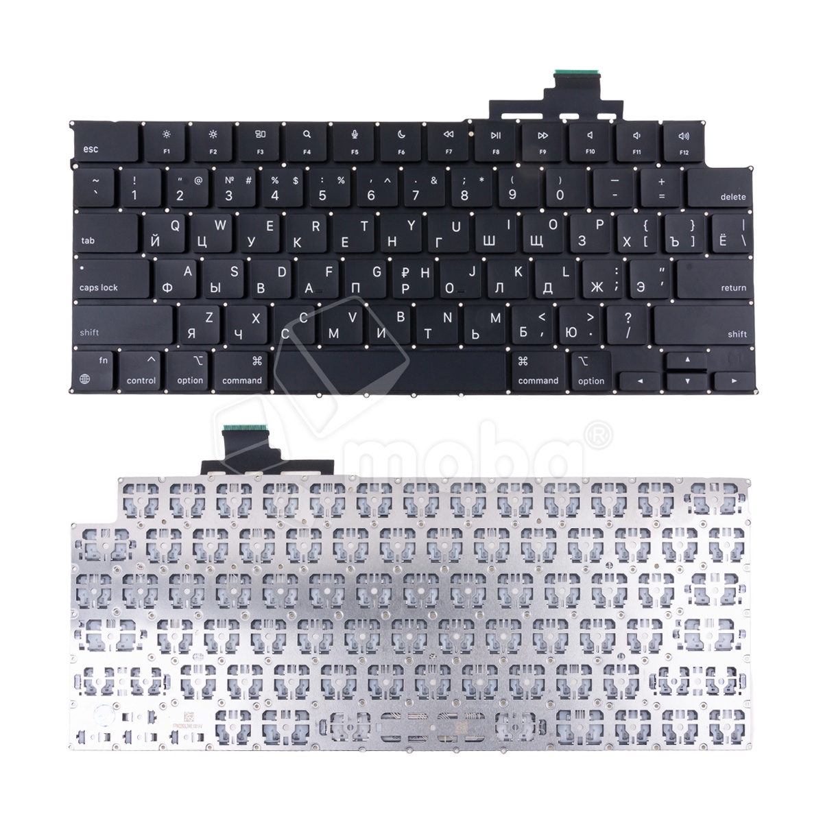 Клавиатура для ноутбука MacBook Air M2 13" A2681/A2941/A3113/A3114 (2022-2024, прямой Enter RU) Черный