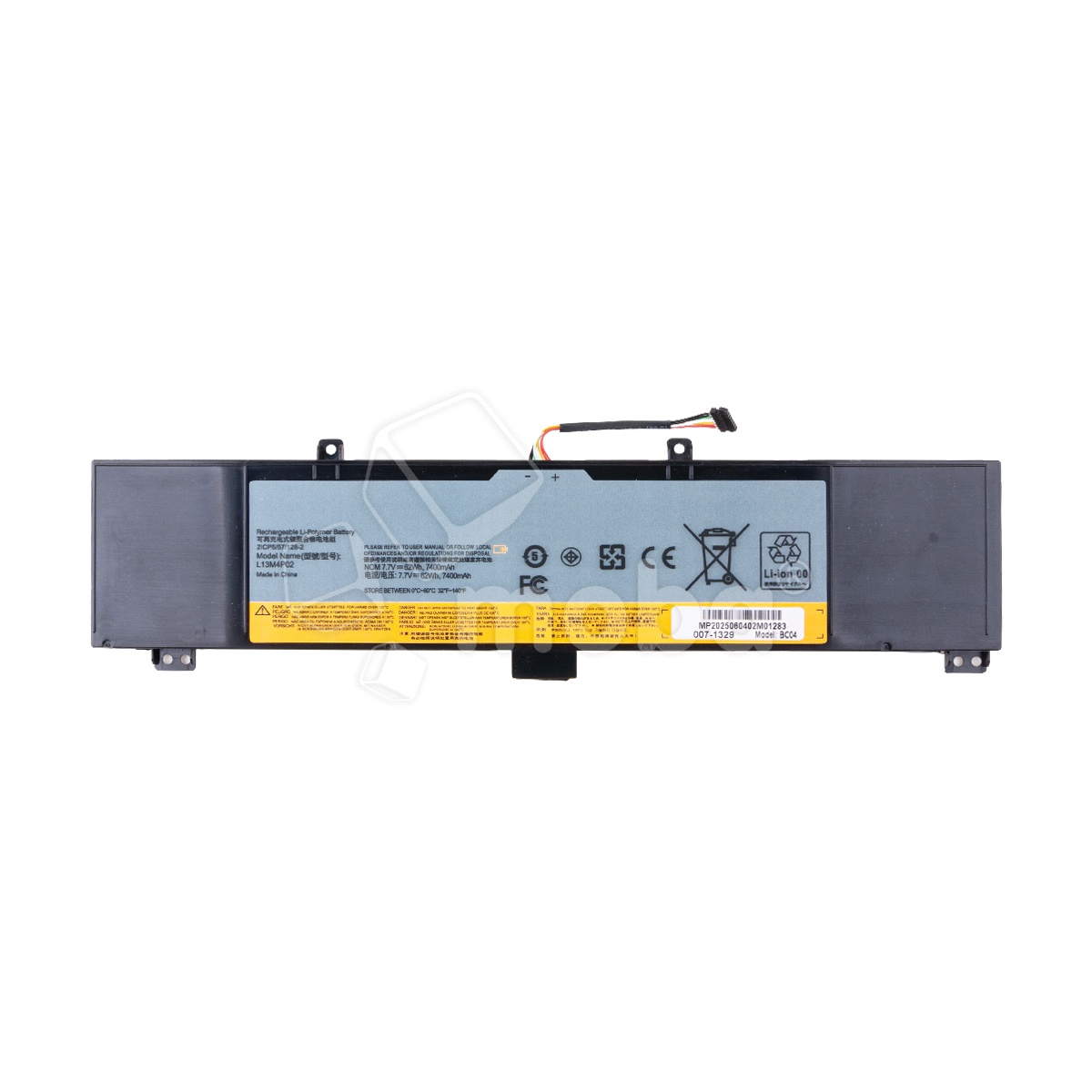 Аккумуляторная батарея для ноутбука Lenovo Y70, Y50-70, Y50-70 Touch, Y50-70(20378), Y70-70 (L13M4P02) 7400 mAh