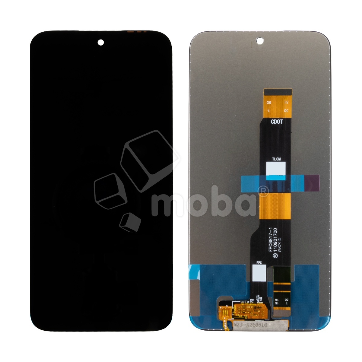 Дисплей для Tecno Spark 50 4G (KN4n) в сборе с тачскрином Черный - OR (HD+, 300 Кд/м², 120 Гц)