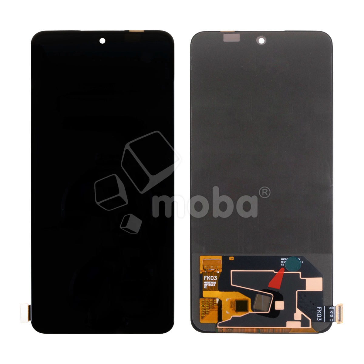 Дисплей для Realme 13+ 5G (RMX5000/RMX5002) в сборе с тачскрином Черный - (OLED) (Full HD, 450 Кд/м²)