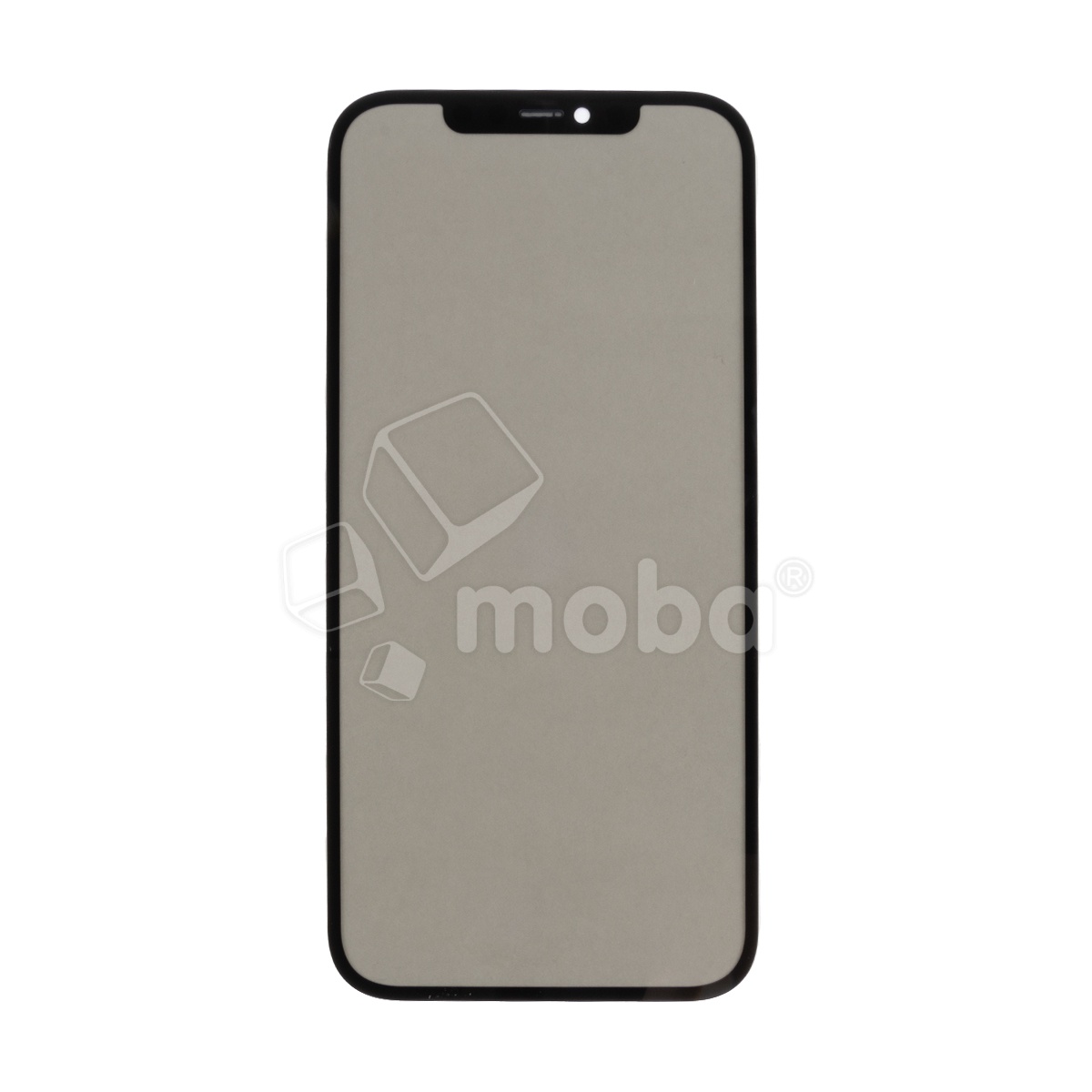 Стекло для переклейки iPhone 12 Pro Max (A2411) с OCA пленкой + поляризационная пленка Черный - (Feaglet)
