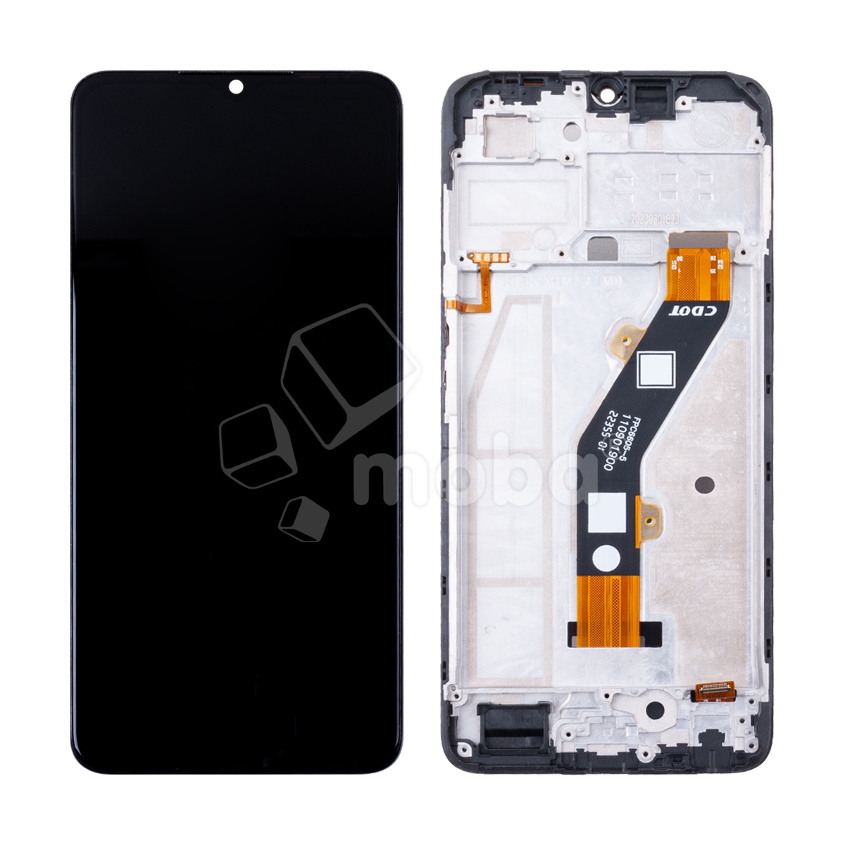 Дисплей для Tecno Spark 10C (KI5m) модуль с рамкой Черный - OR (HD+, 300 Кд/м², 90 Гц)