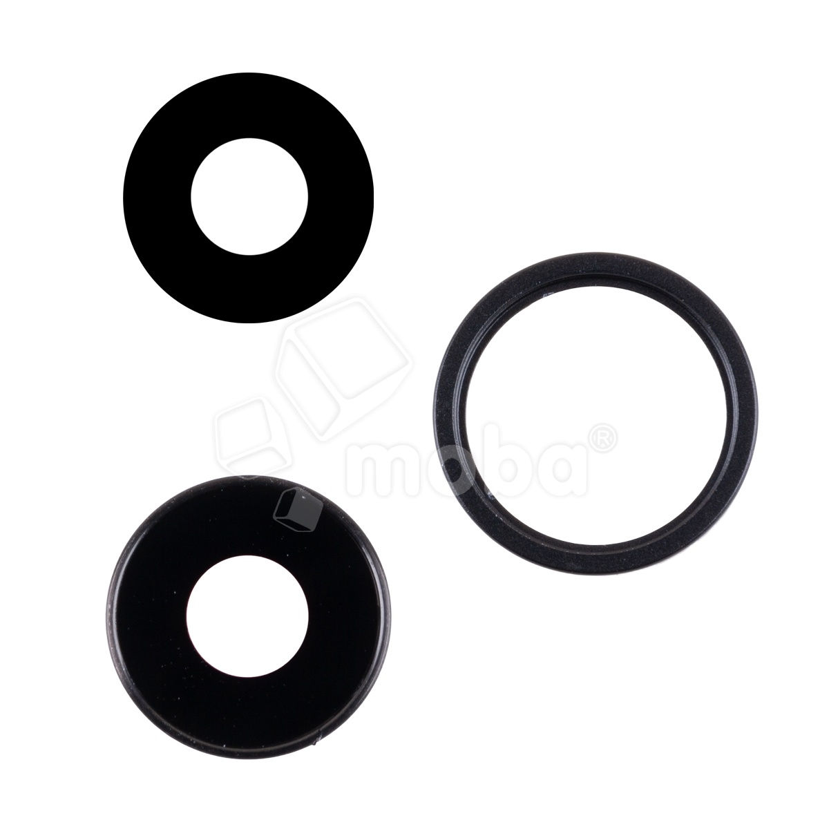 Стекло камеры для iPhone 16e/17e (A3408/A3409/A3410/A3212/A3634) Черный