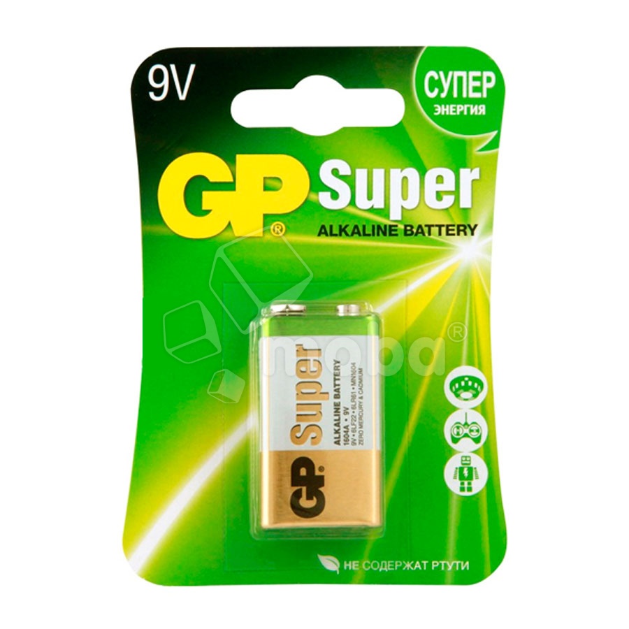 Батарейка "Крона" 6LR61 GP Super Alkaline 9V