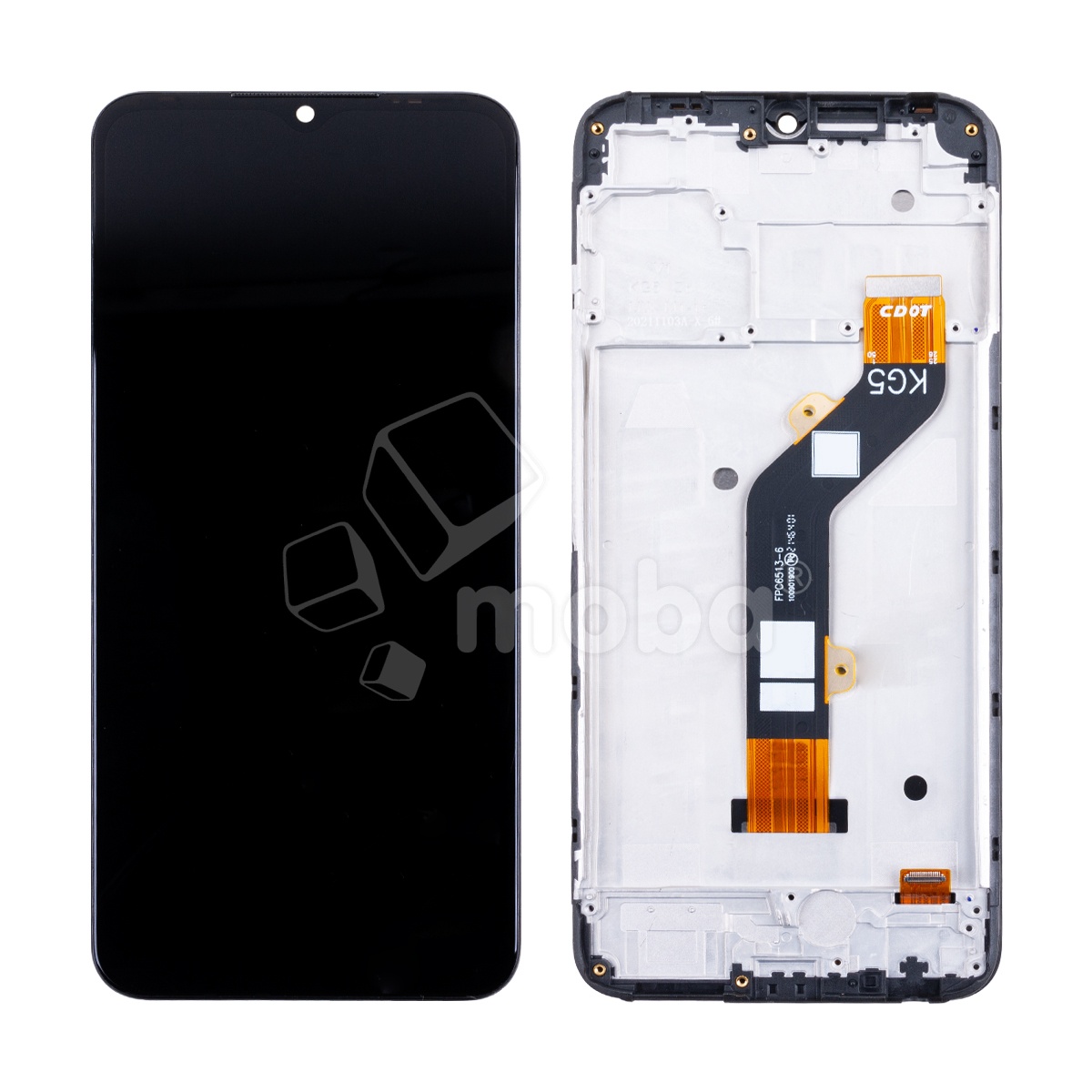 Дисплей для Tecno Spark Go 2022 (KG5m) модуль с рамкой Черный - OR