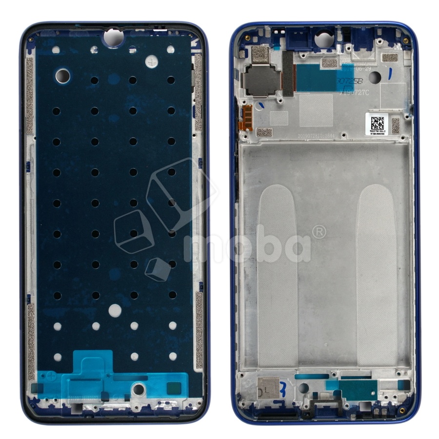 Рамка дисплея для Xiaomi Redmi Note 7/7 Pro (M1901F7H/M1901F7G) Синий (возможен дефект ЛКП)