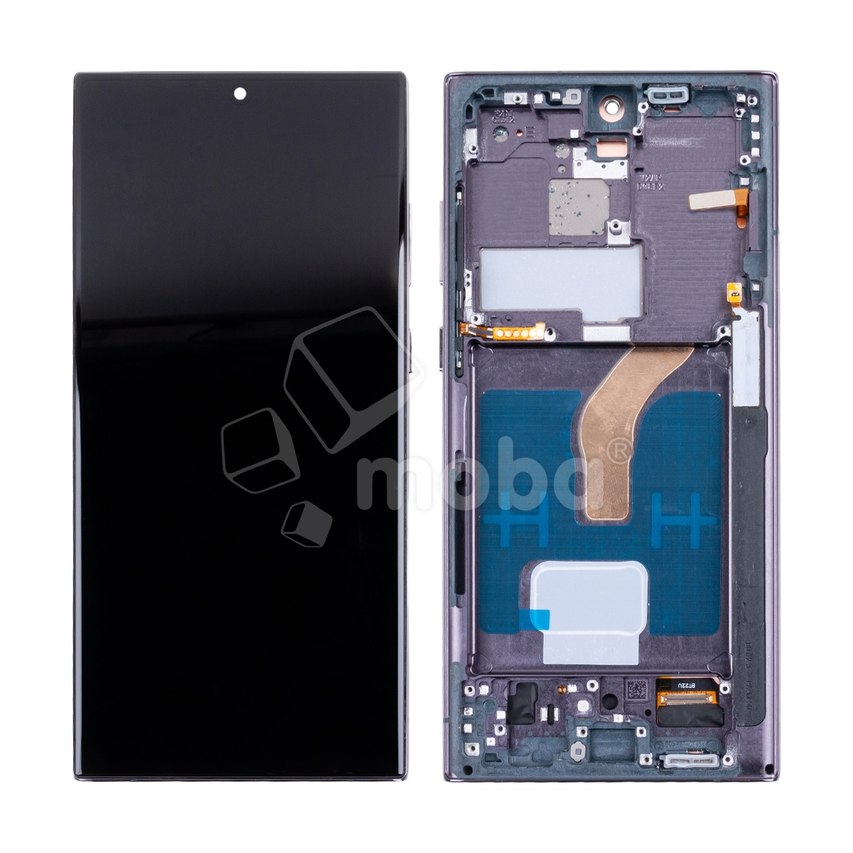 Дисплей для Samsung Galaxy S22 Ultra (S908B/S908E/S9080) модуль с рамкой Черный - (In-Cell)