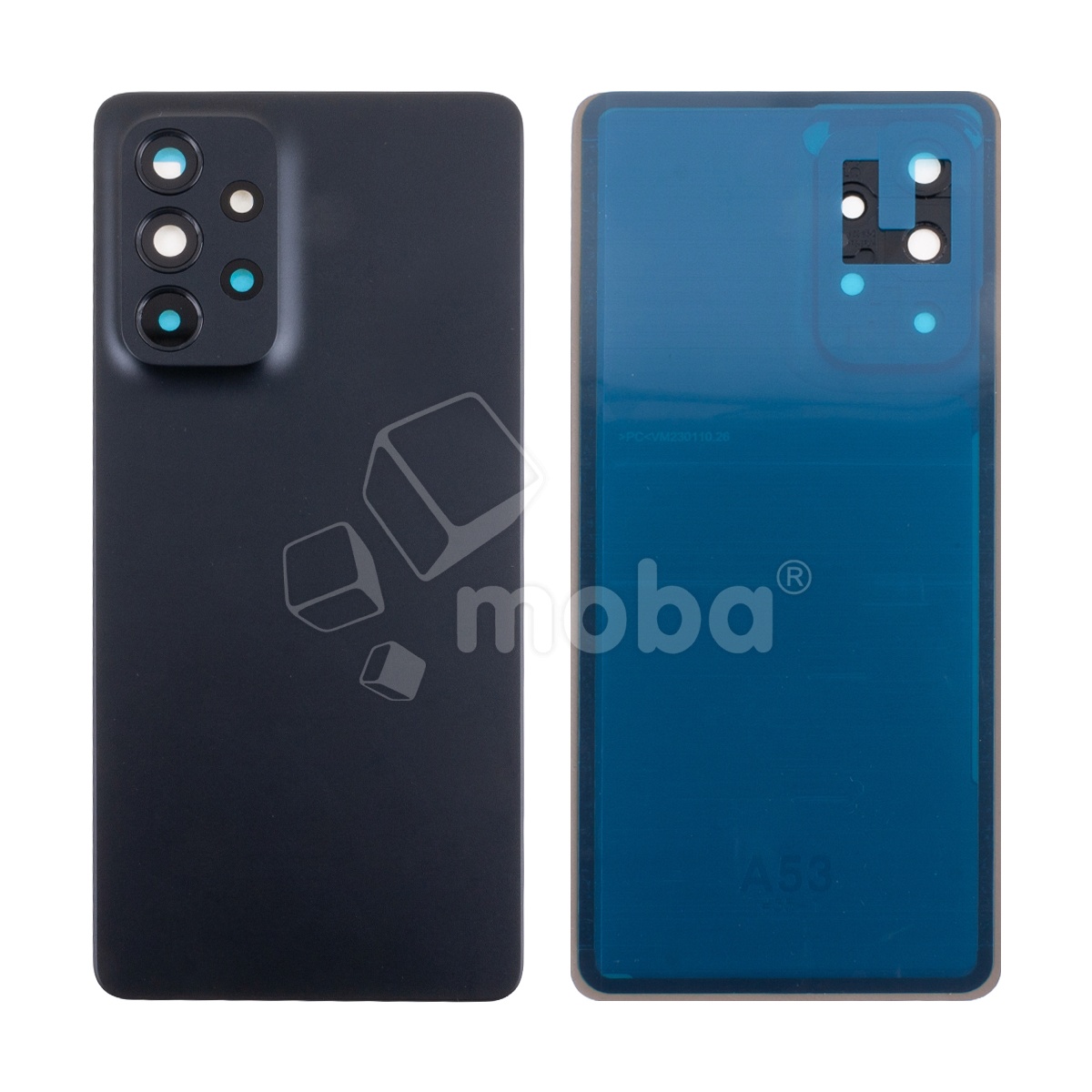 Задняя крышка для Samsung Galaxy A53 5G (A536B) Черный - Премиум