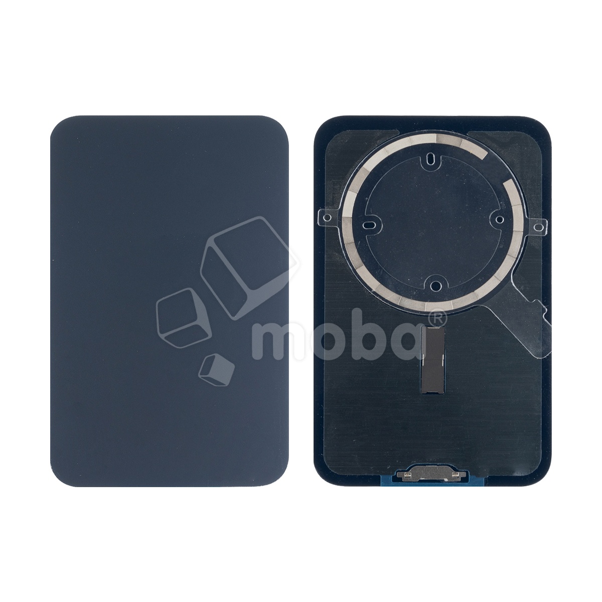 Задняя крышка для iPhone 17 Pro Max (A3526) Синий (стекло, монолит, MagSafe, логотип) - Премиум