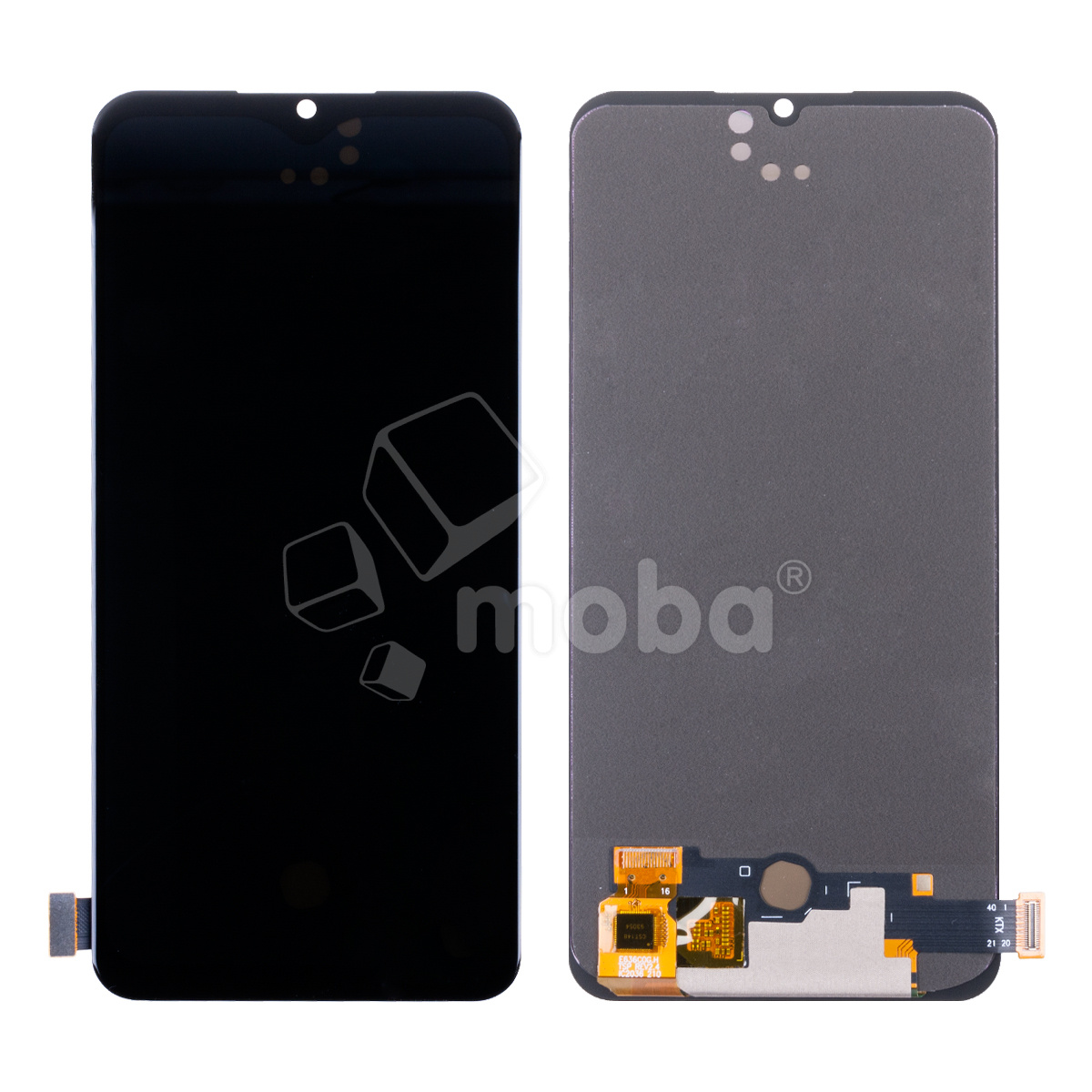 Дисплей для Vivo T1 (V2153) в сборе с тачскрином Черный - (OLED) (Full HD, 450 Кд/м²)