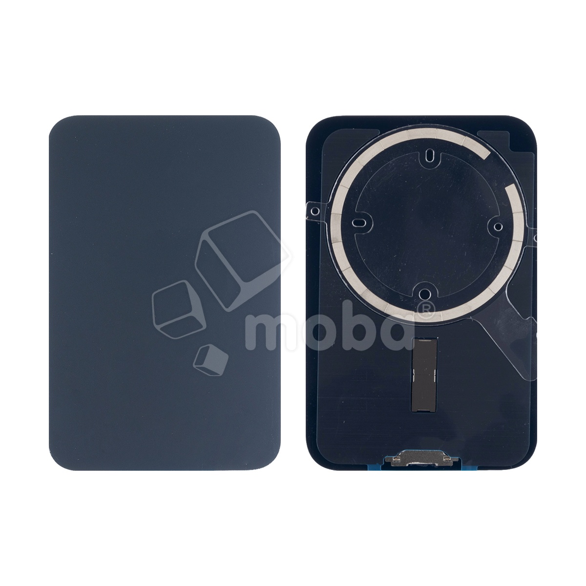 Задняя крышка для iPhone 17 Pro (A3523) Синий (стекло, монолит, MagSafe, логотип) - Премиум