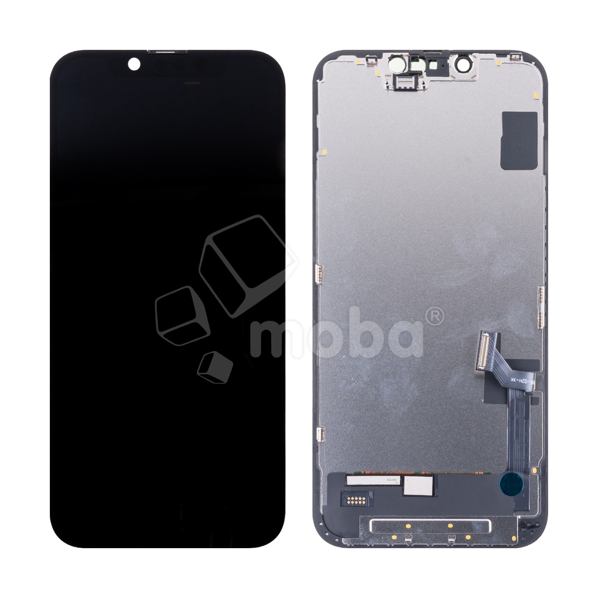 Дисплей для iPhone 14 (A2883) в сборе с тачскрином Черный - (Hard OLED, Full HD COF, 650 Кд/м²) (площадка под IC)