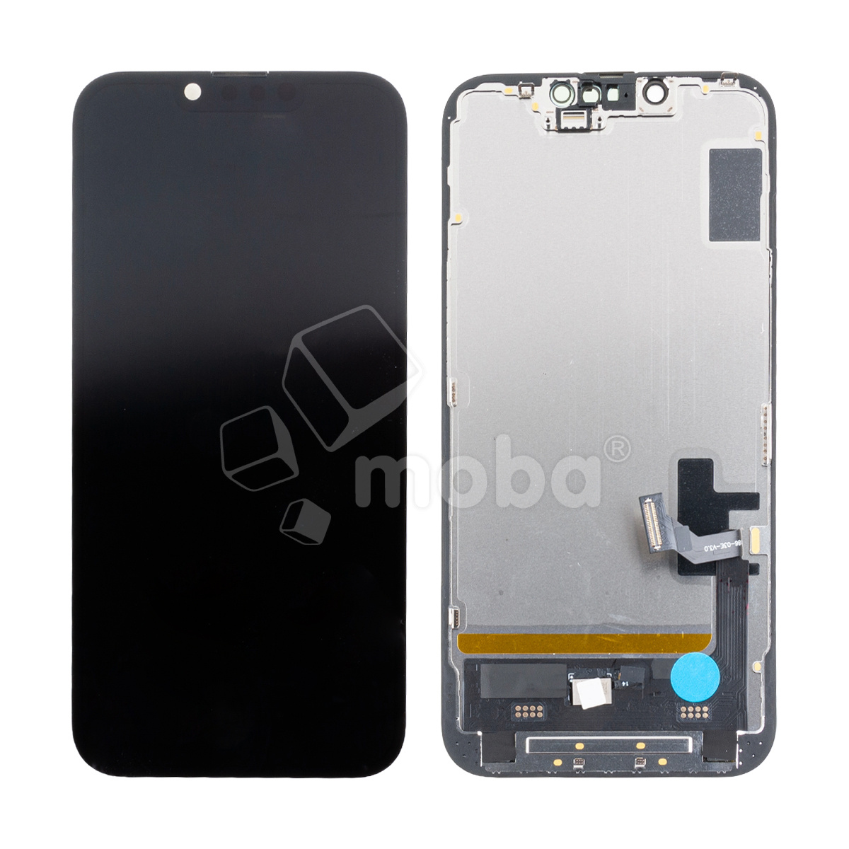 Дисплей для iPhone 14 (A2883) в сборе с тачскрином Черный - (Soft OLED, Full HD COP, 850 Кд/м²) (с верификацией = с привязкой без ошибки)