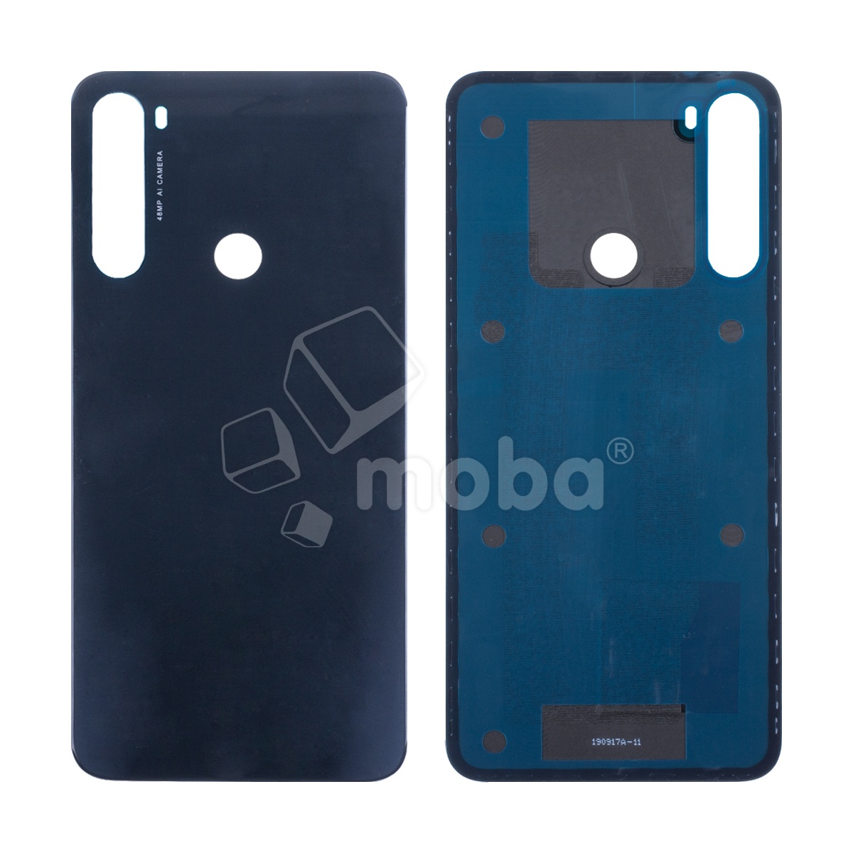 Задняя крышка для Xiaomi Redmi Note 8T (M1908C3XG) Черный - Премиум