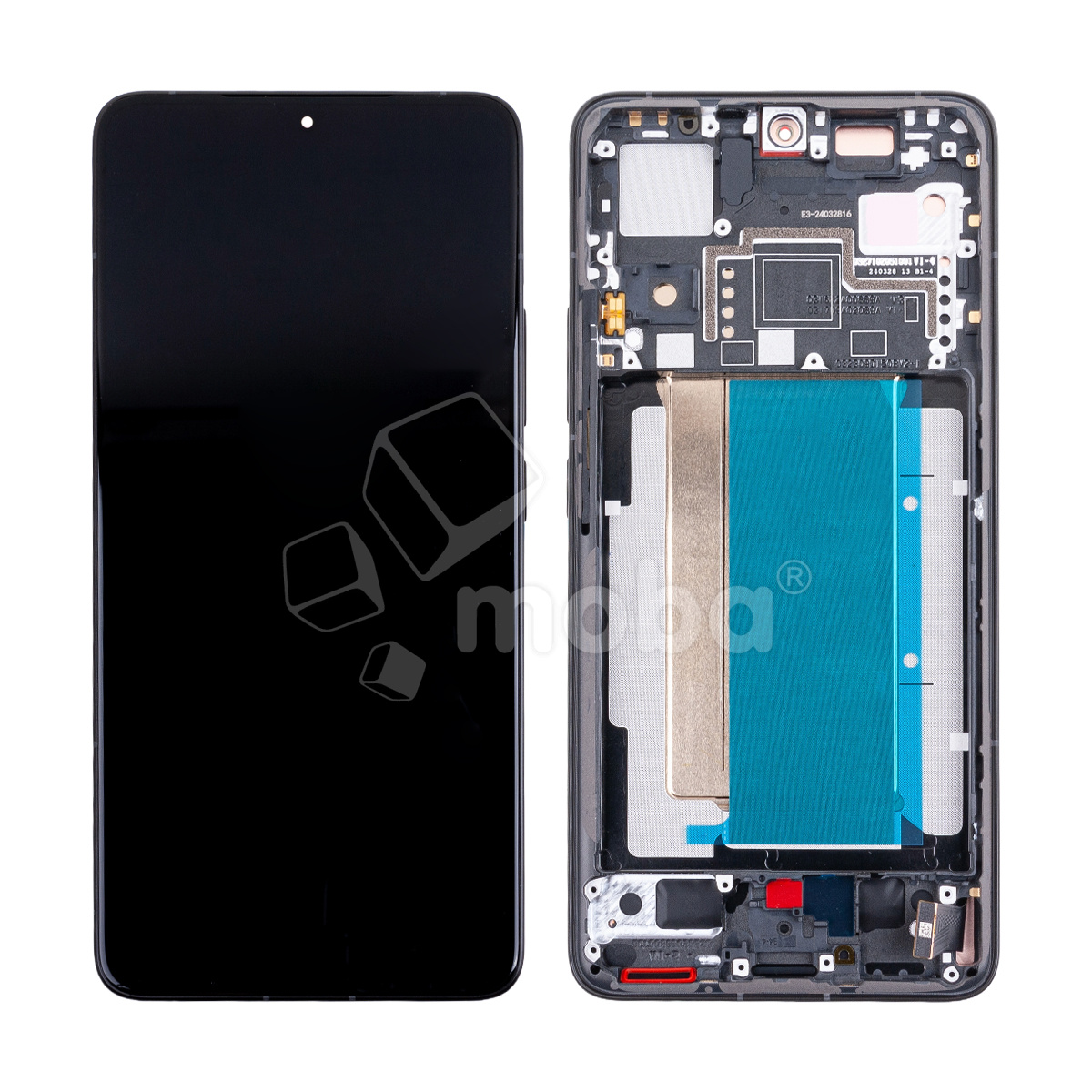 Дисплей для Xiaomi Poco F6 Pro (23113RKC6G) модуль с рамкой Черный - OR (SP)