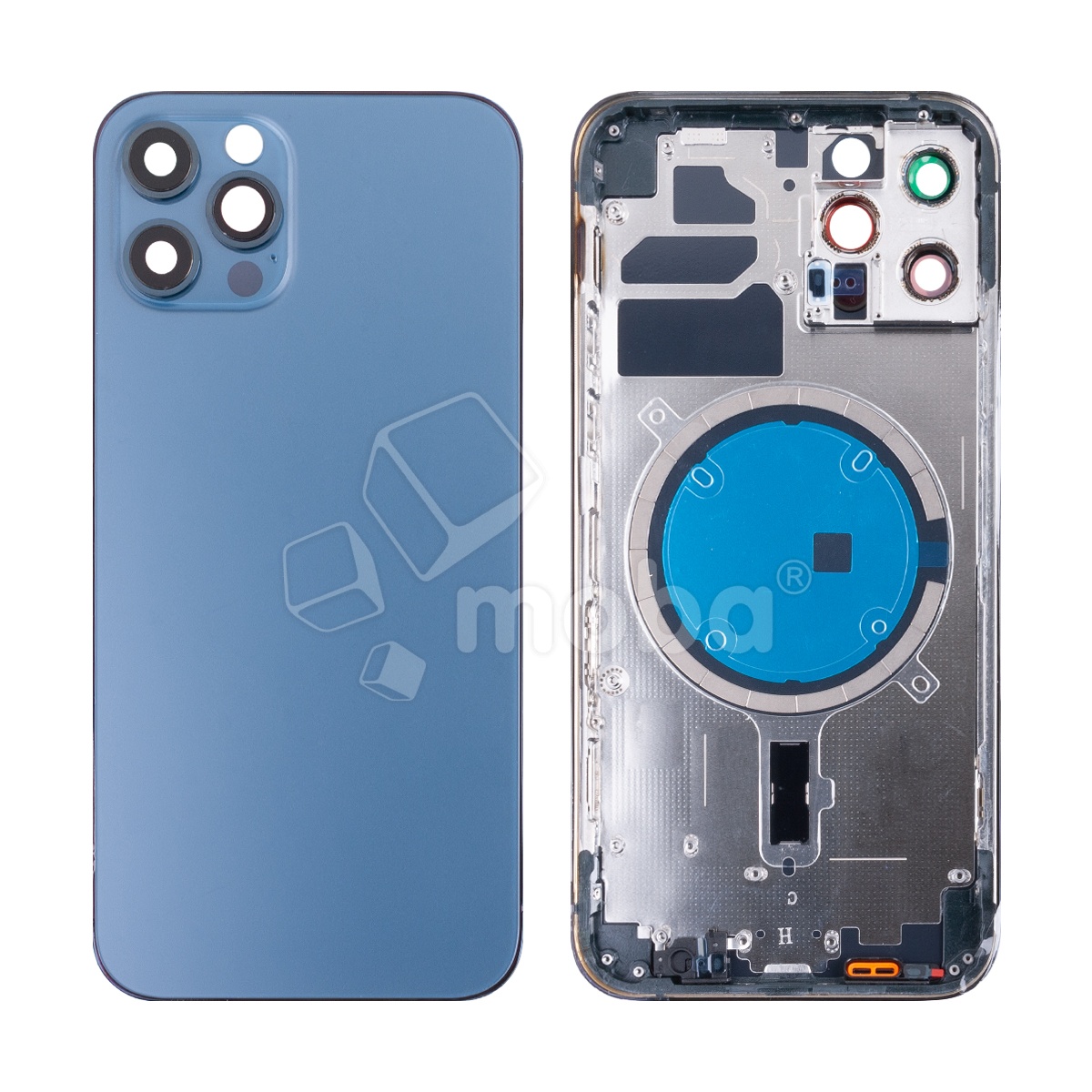 Корпус для iPhone 12 Pro (A2407) (1 Sim) Синий - Премиум