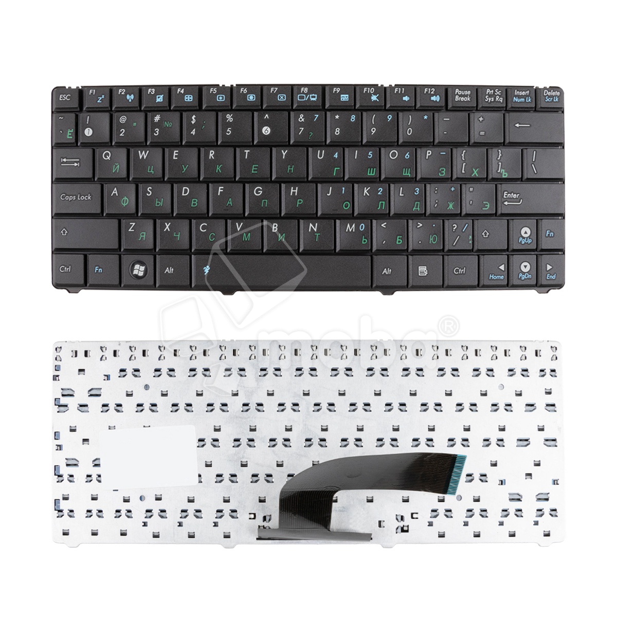 Клавиатура для ноутбука Asus N10/N10E/N10J/Eee PC 1101/1101HA Черный