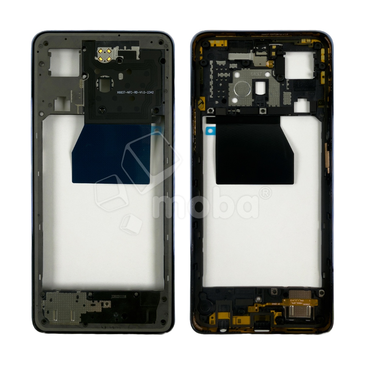 Средняя часть для Infinix Hot 40 Pro (X6837) Голубой