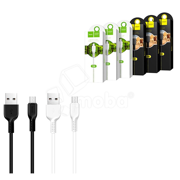 Кабель USB - MicroUSB Hoco X20 (2.4A, 3 м) Черный