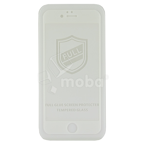 Защитное стекло "Тонкое" для iPhone 6/6S Белый (Полное покрытие 0,25 мм)