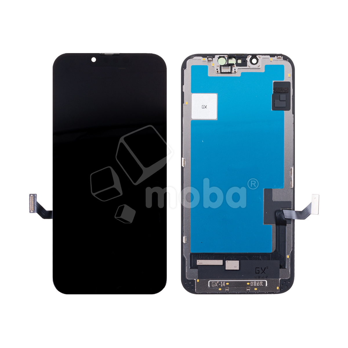 Дисплей для iPhone 14 (A2883) в сборе с тачскрином Черный - GX (Hard OLED, HD COF, 650 Кд/м²)