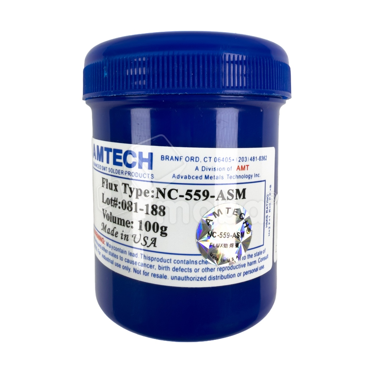 Флюс Amtech NC-559-ASM (100 г, среднеактивный, безотмывочный)
