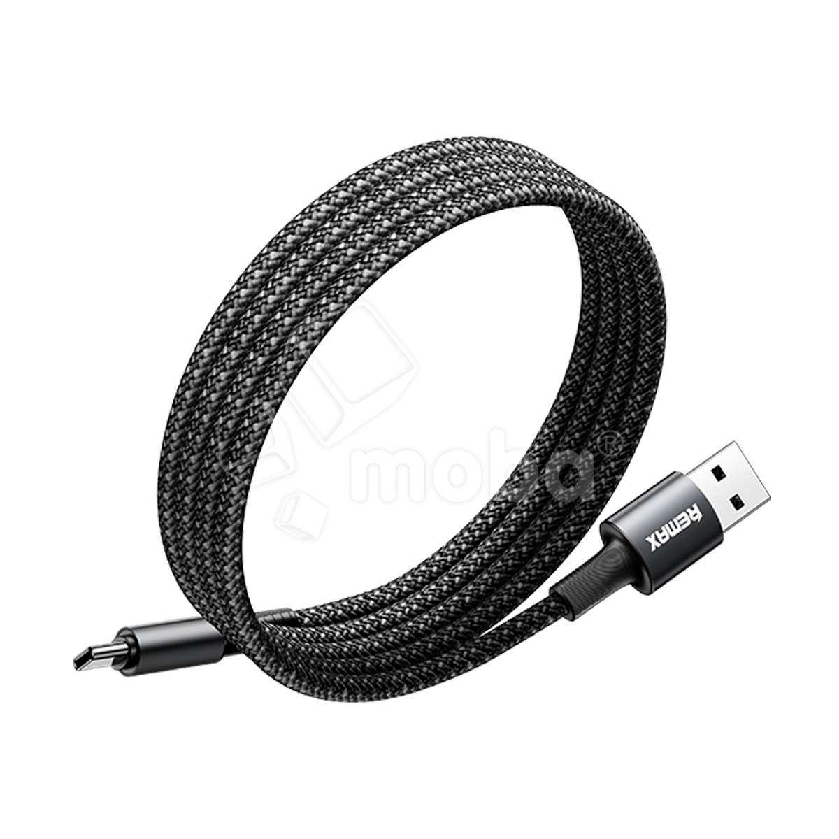 Кабель USB - Type-C Remax C02-AC (66W, PD, оплетка нейлон, магнитное крепление, 1,2 м) Черный