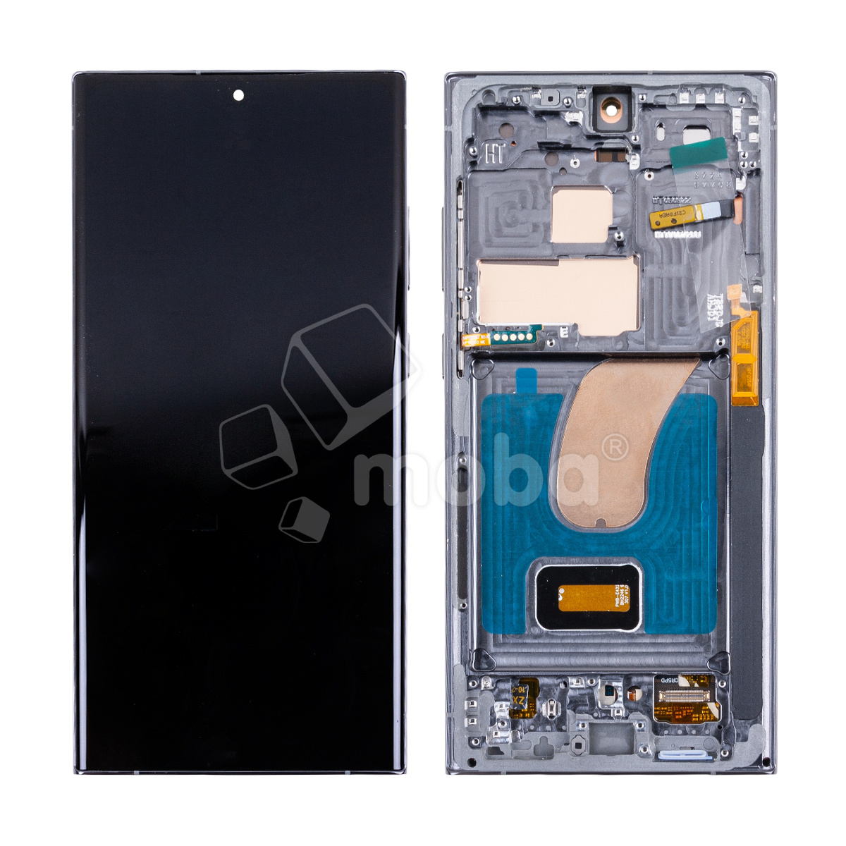 Дисплей для Samsung Galaxy S23 Ultra (S918B) модуль с рамкой Зеленый - (OLED) (Full HD, 500 Кд/м²)