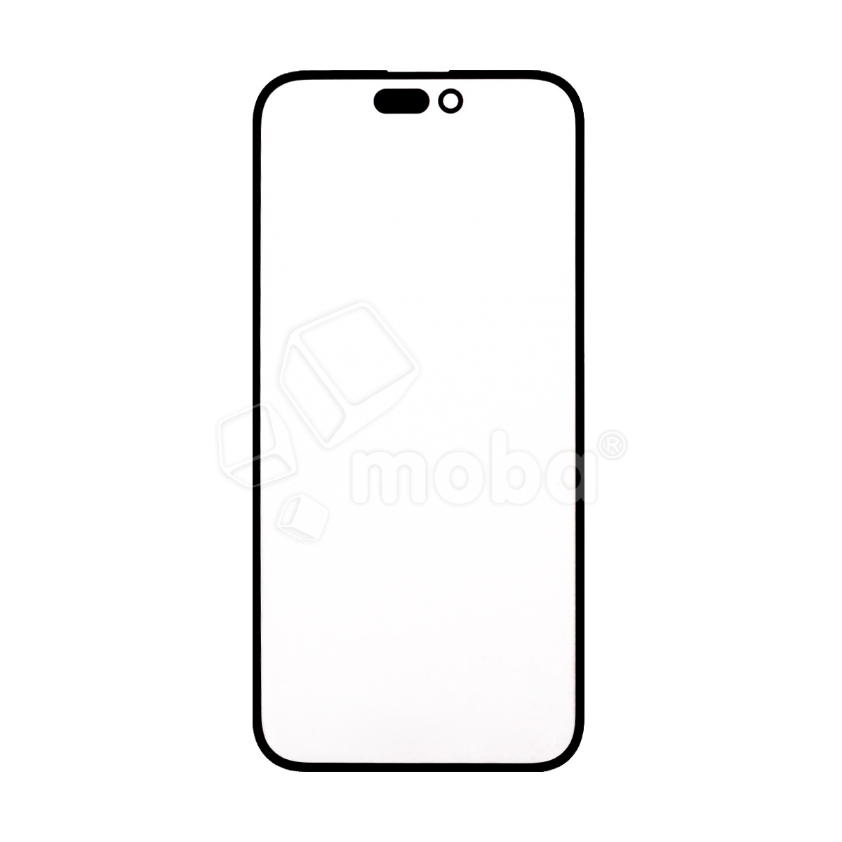 Стекло для переклейки iPhone 14 Pro Max (A2895) с OCA пленкой Черный - OR (Mitsubishi)