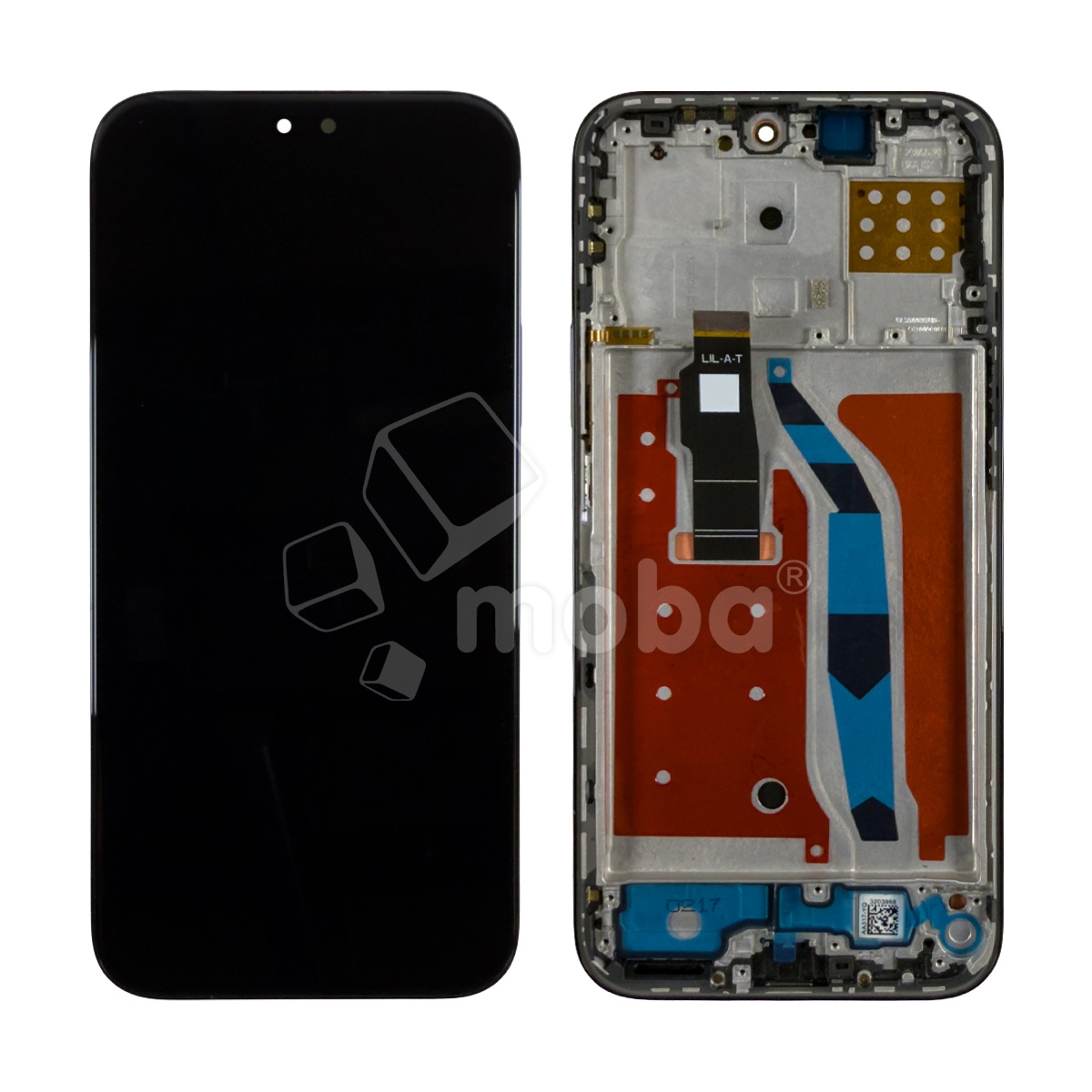 Дисплей для Huawei Honor 200 Lite (LLY-NX1) модуль с рамкой Черный - (OLED) (Full HD, 450 Кд/м²)