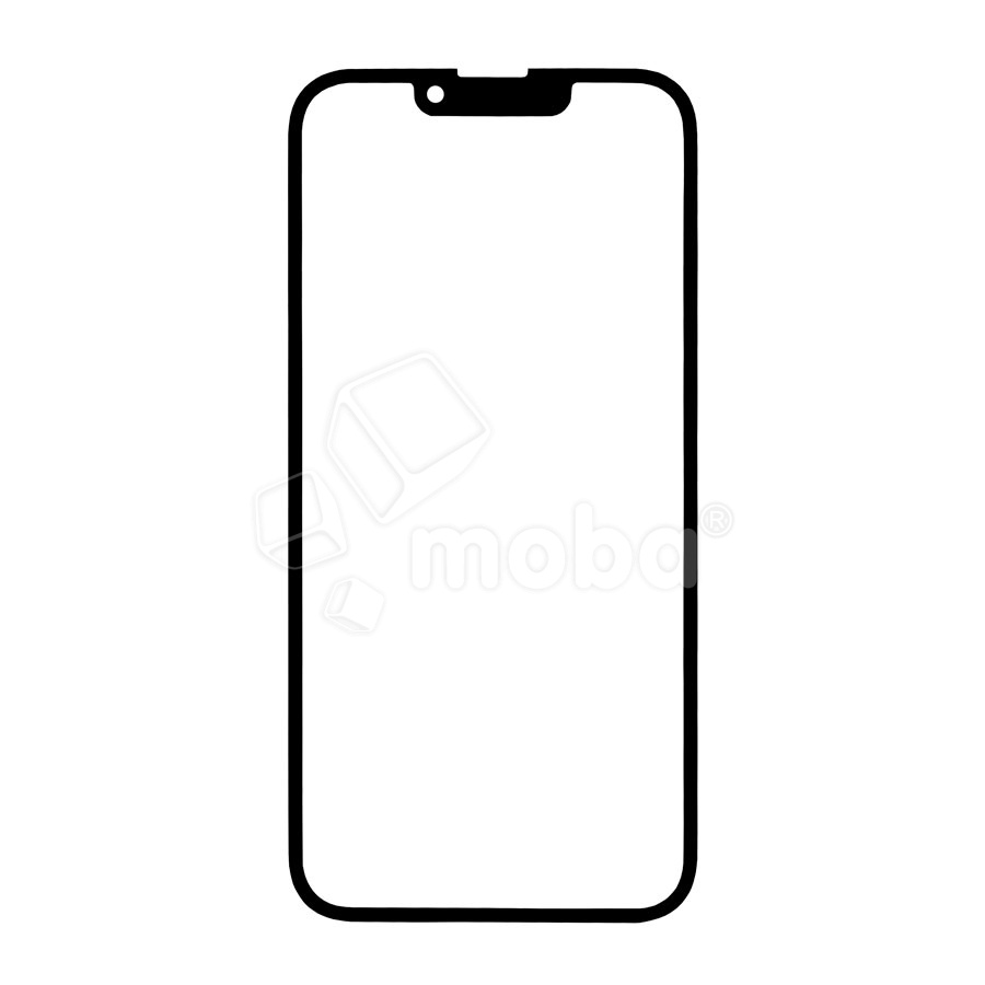 Стекло для переклейки iPhone 13 Pro Max (A2645) с OCA пленкой Черный - OR (Mitsubishi)