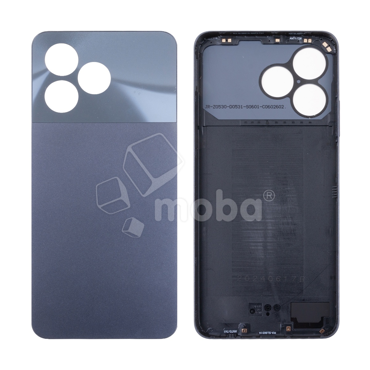 Задняя крышка для Realme Note 50 (RMX3834) Черный - Премиум