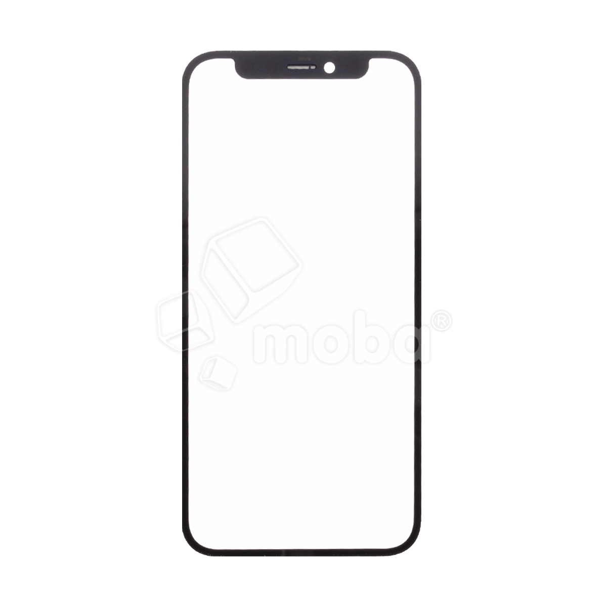Стекло для переклейки iPhone 12 mini (A2399) с OCA пленкой Черный - OR (Feaglet)