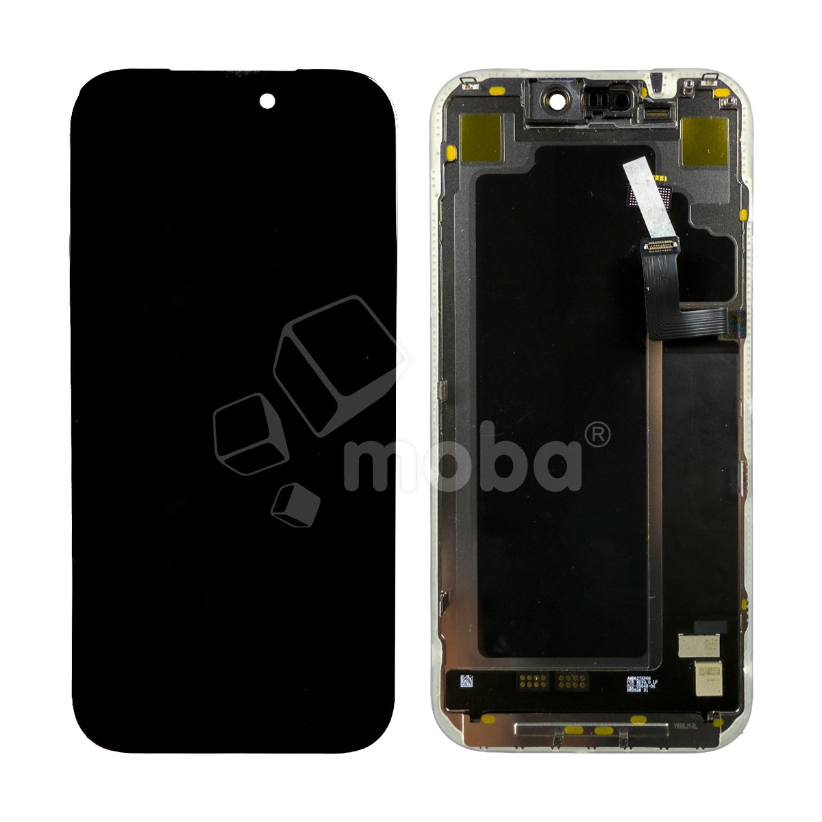 Дисплей для iPhone 17 Pro (A3523) в сборе с тачскрином Черный - (Soft OLED, Full HD COP, 850 Кд/м², 120 Гц) (площадка под IC)