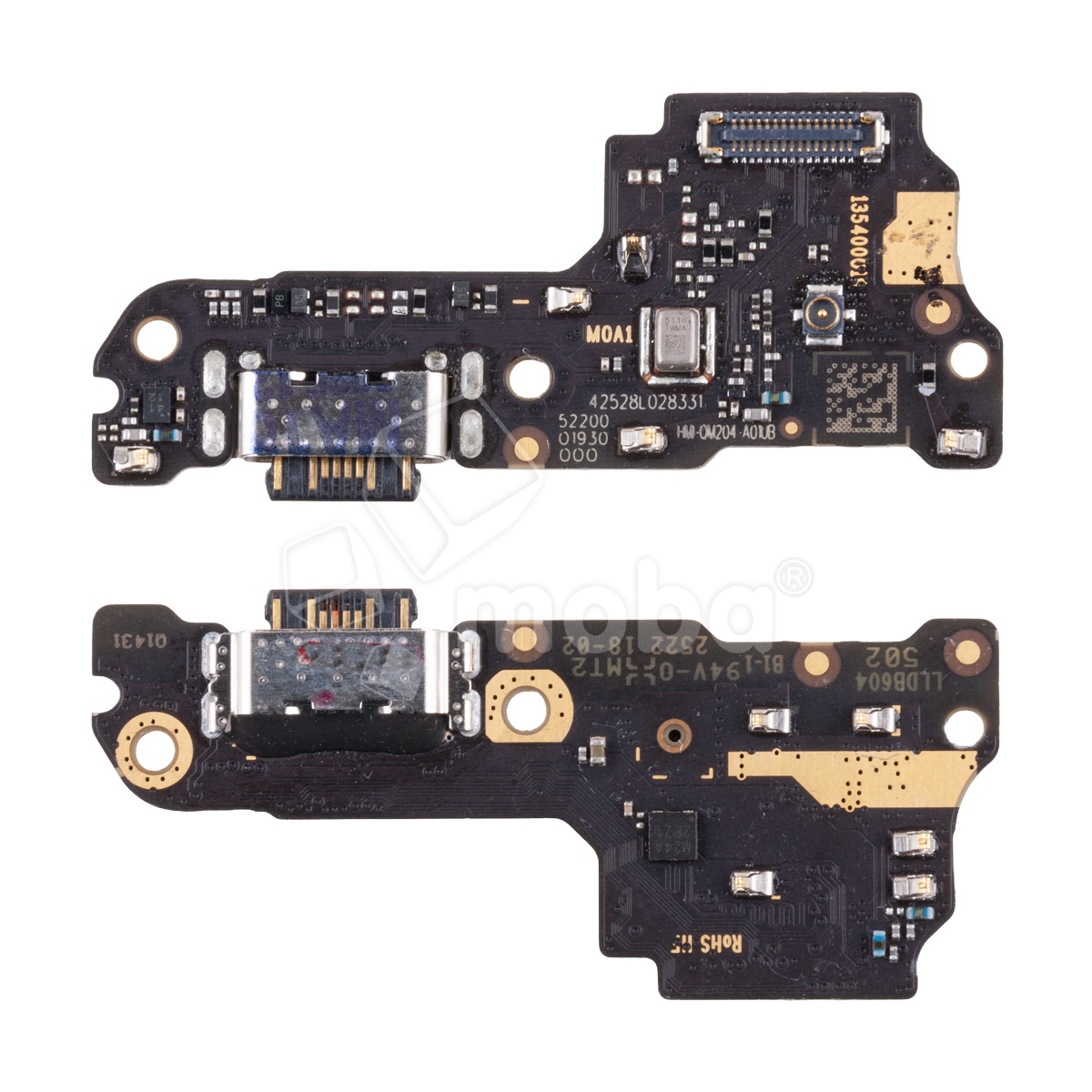 Шлейф для Xiaomi Poco M7 4G/Redmi 15 4G (25062PC34G/25062RN2DY) плата системный разъем/микрофон - Премиум