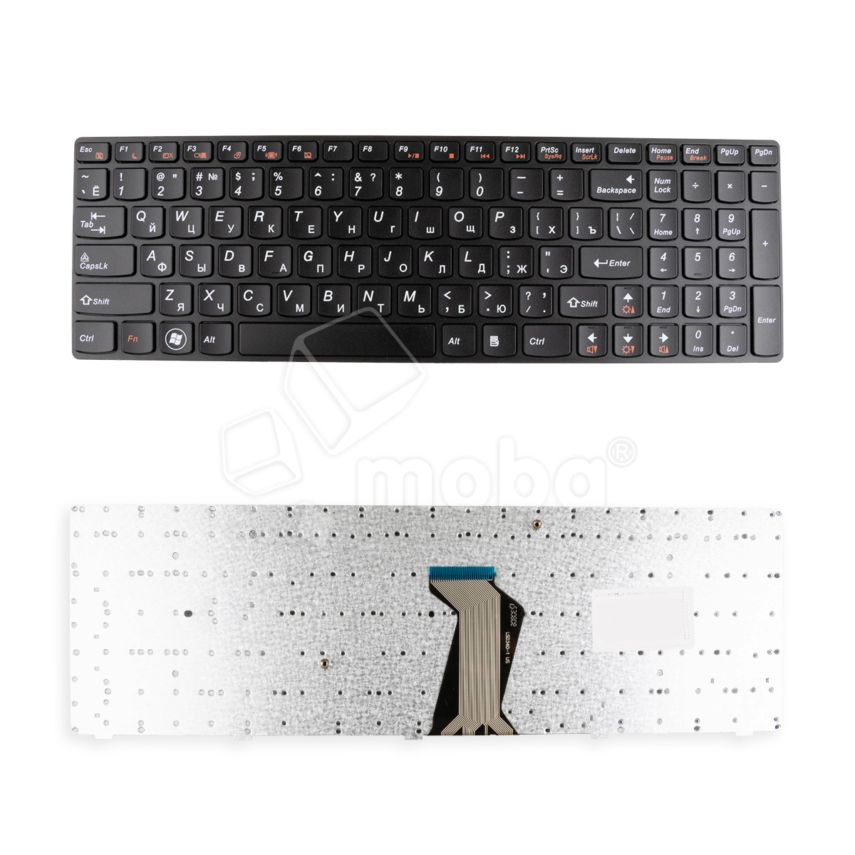 Клавиатура для ноутбука Lenovo IdeaPad Y570/Y570P (с рамкой) Черный
