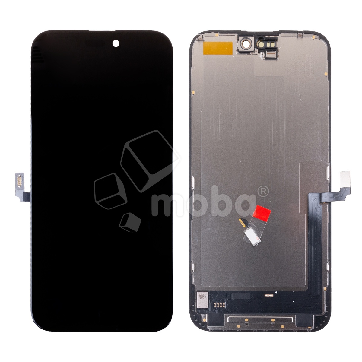 Дисплей для iPhone 16 Plus (A3290) в сборе с тачскрином Черный - (Soft OLED, Full HD COP, 850 Кд/м²) (площадка под IC)