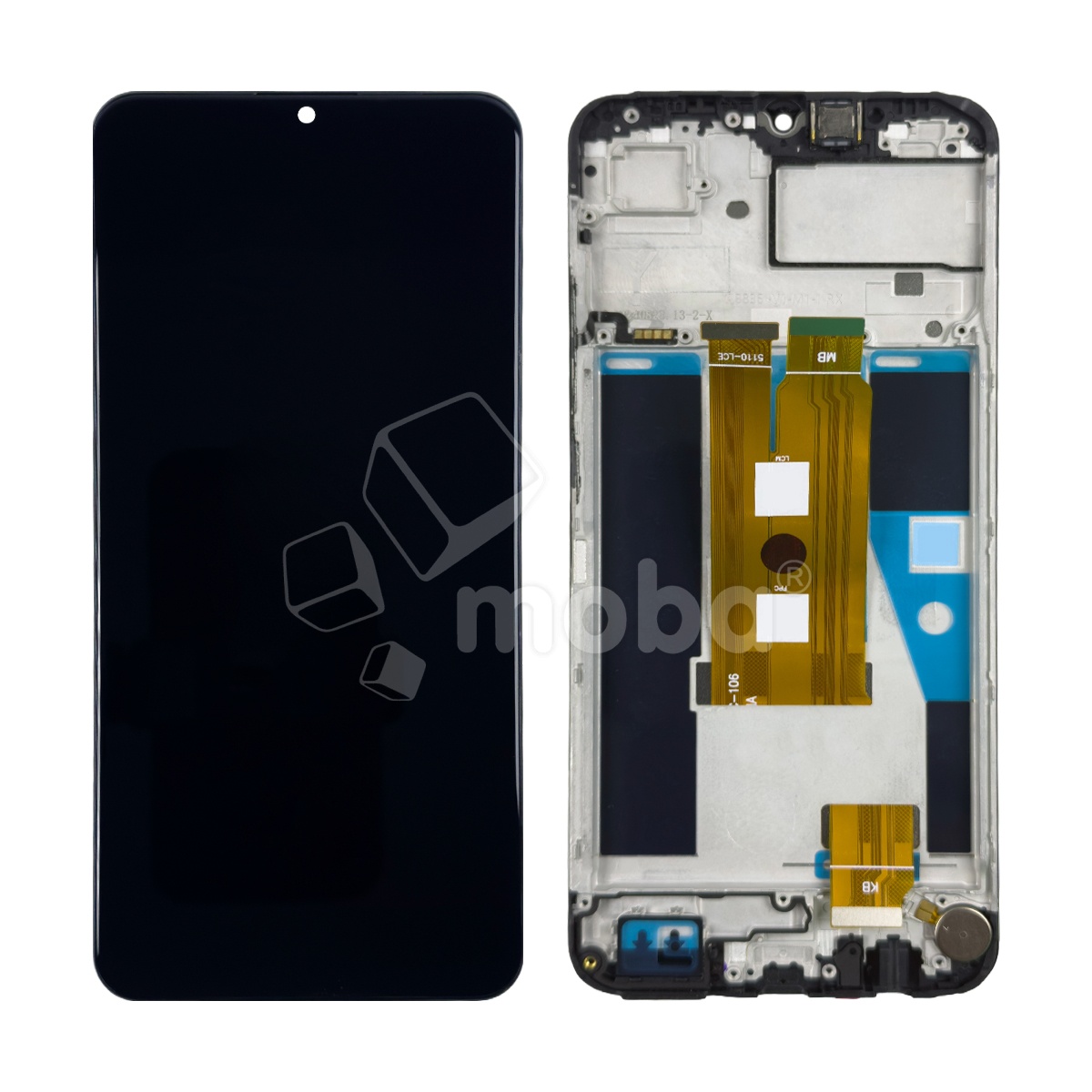 Дисплей для Realme C61 (RMX3930) модуль с рамкой Черный - OR (HD+, 300 Кд/м², 90 Гц)