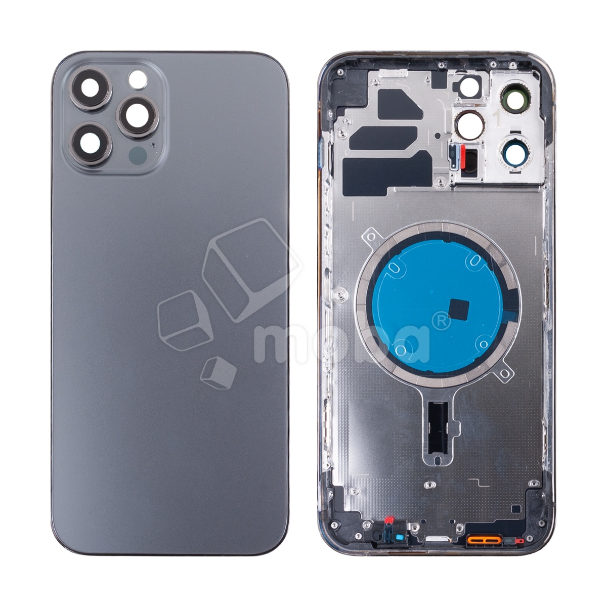 Корпус для iPhone 12 Pro Max (A2411) (1 Sim) Серый - Премиум