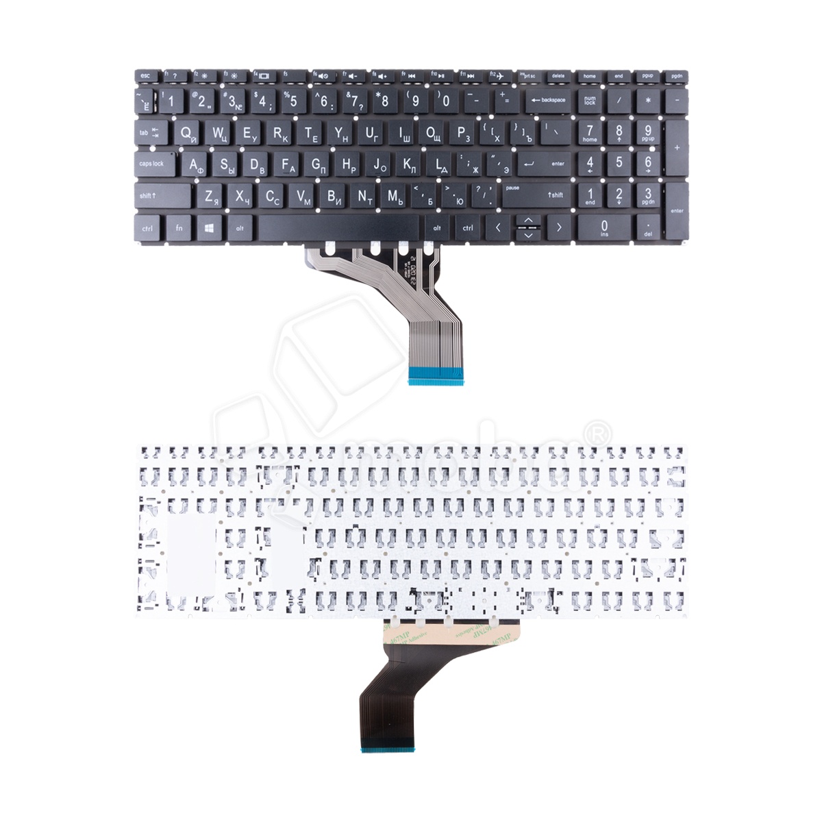 Клавиатура для ноутбука HP Pavilion 15-db000/15-db0000au/15-db0000ax/15-da/15-da000/15-da0000/15t-da000/15t-da100 Черный