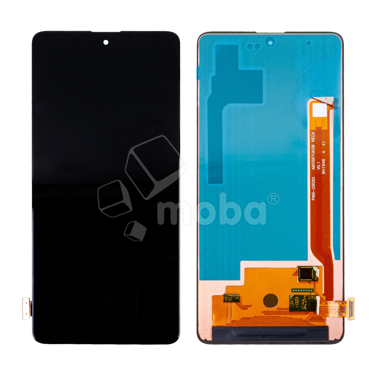 Дисплей для Samsung Galaxy Note 10 Lite (N770F) в сборе с тачскрином Черный - (OLED) (Full Size) (Full HD, 500 Кд/м²)