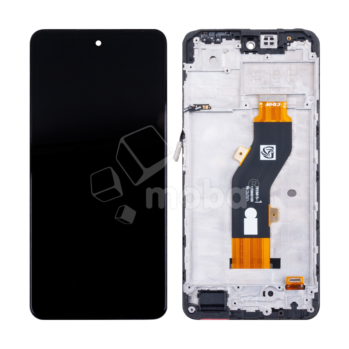 Дисплей для Infinix Hot 40i (X6528B) модуль с рамкой Черный - OR (HD+, 300 Кд/м², 90 Гц)