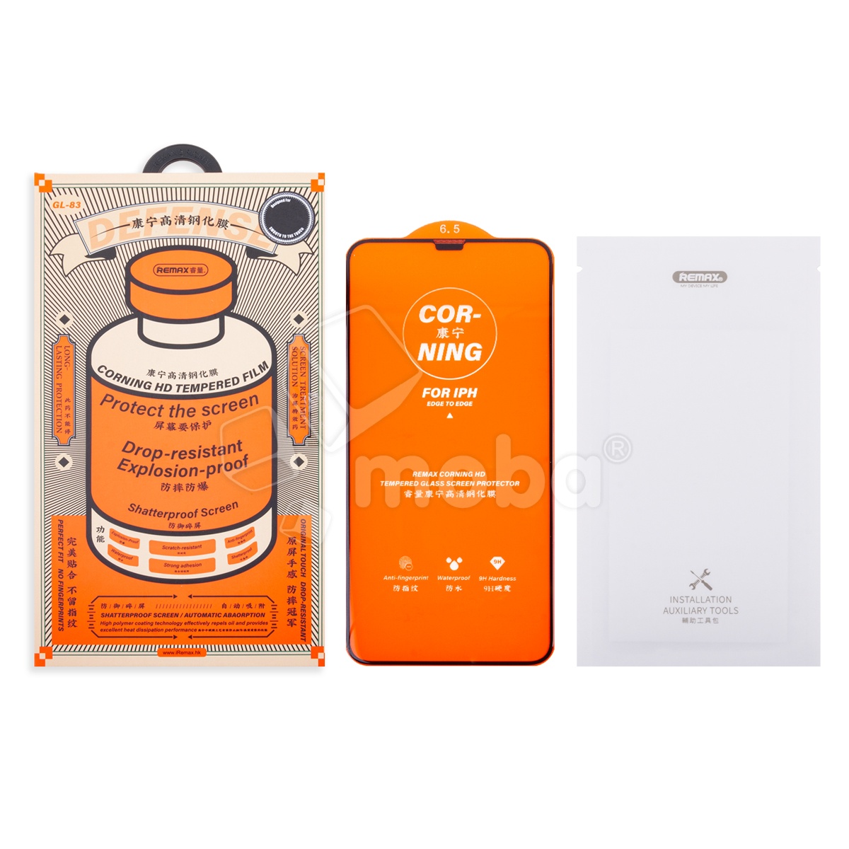 Защитное стекло Remax Medicine Glass GL-83 для iPhone Xs Max/11 Pro Max (сверхпрочное) Черный